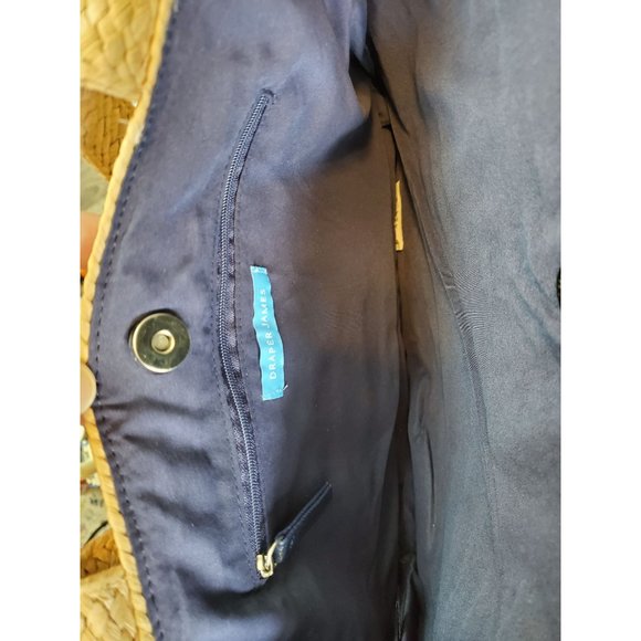 Draper James Everyday Straw Bag with Floral Scarf New without Tags - Picture 5 of 5